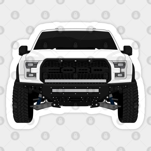 RAPTOR WHITE Sticker by VENZ0LIC